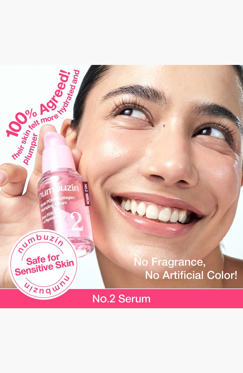 Numbuzin No.2 Rose PDRN Collagen Plumping Serum, Alternate, color,