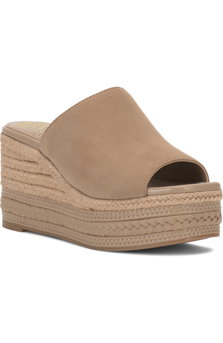 Vince Camuto Lierna Platform Wedge Sandal, Main, color, Tortilla