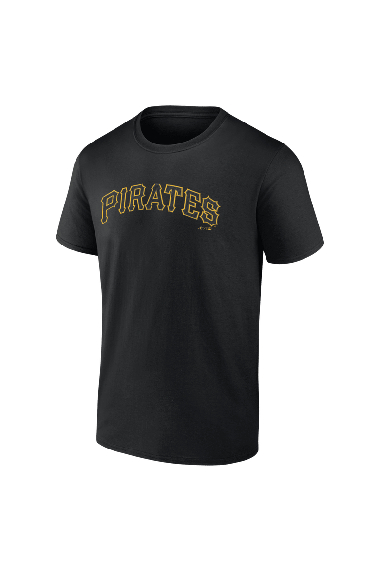 Men's Logo Athletic Black Pittsburgh Pirates Wordmark T-Shirt, Alternate, color, Black