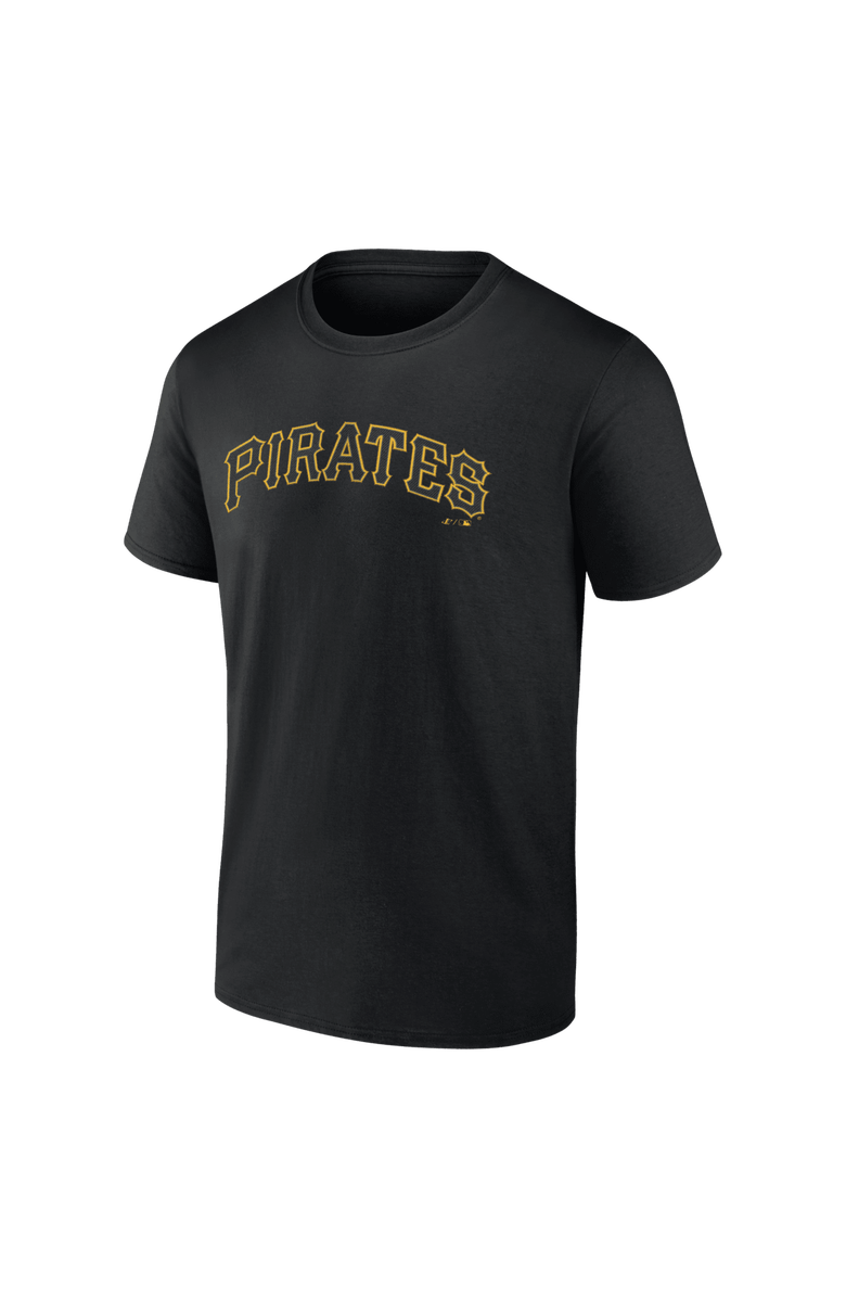 Logo Athletic Men's Logo Athletic Black Pittsburgh Pirates Wordmark T-Shirt, Alternate, color, Black