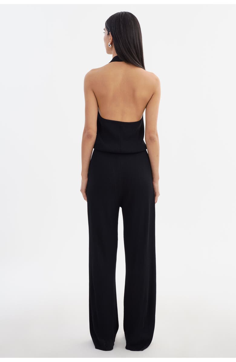 LAMARQUE NURIA | Rib Knit Jumpsuit, Alternate, color, Black