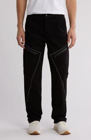 AMERICAN STITCH Reflective Piped Stretch Cotton Twill Pants