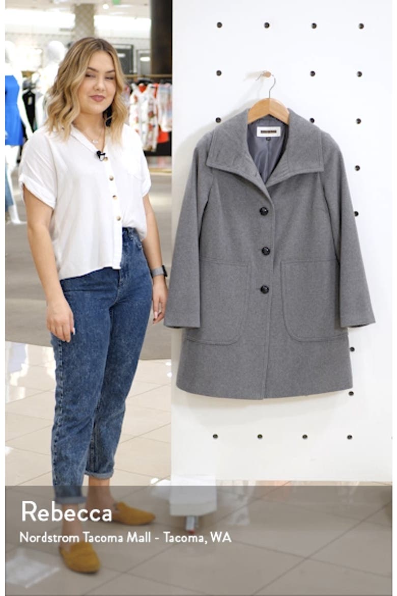 Studio Collection Wool Blend Walking Coat video