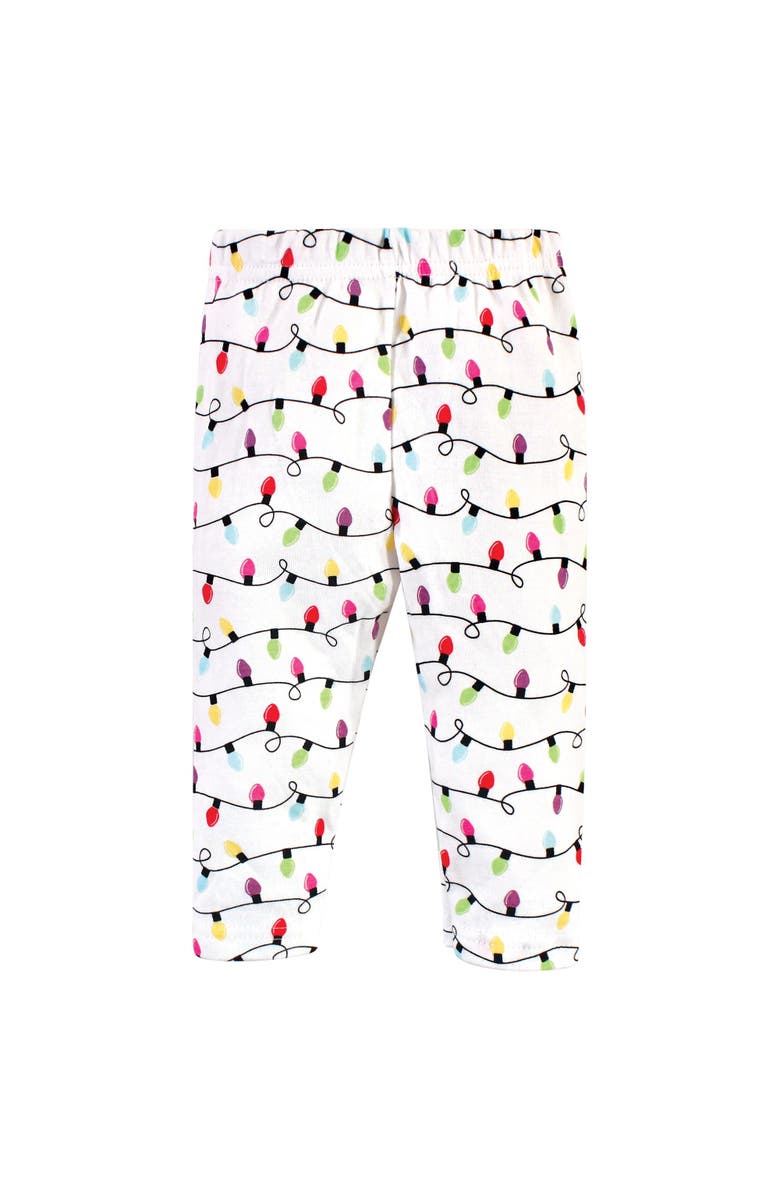 Hudson Baby Soft Cotton Collection Bodysuit, Pants, and Footwear Collection, Alternate, color, Merry 
Bright