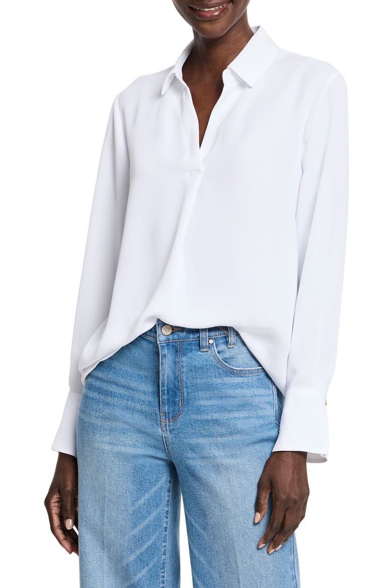 Easy Pullover Shirt, Main, color, PAPER WHITE