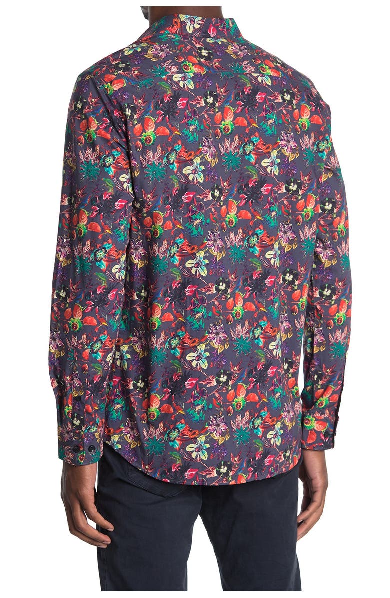 Selected Homme Slim Fit Allover Print Shirt, Alternate, color,