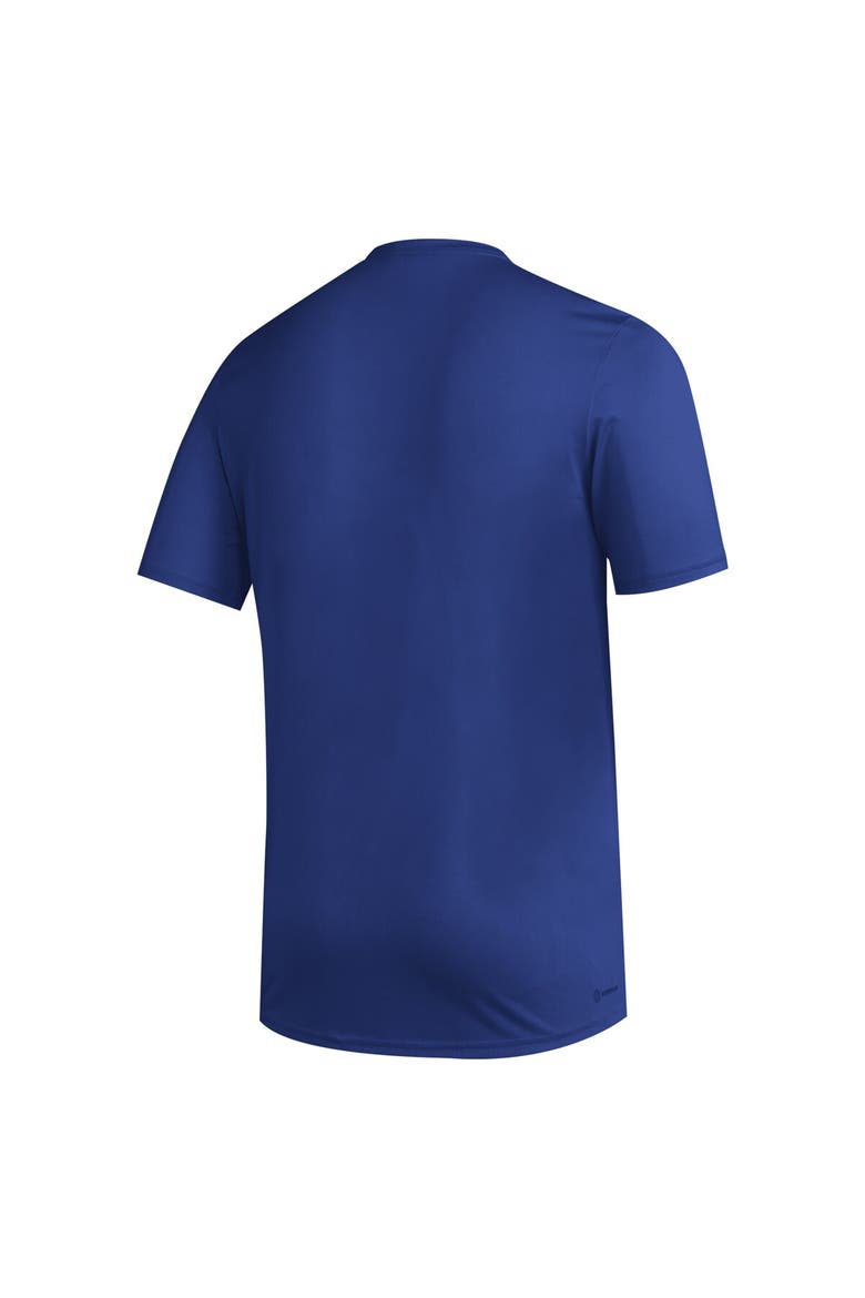 Men's adidas Royal Kansas Jayhawks Primary Locker Logo Pre-Game AEROREADY T-Shirt, Alternate, color, Royal