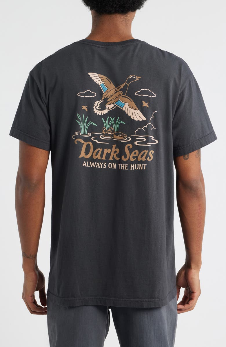 DARK SEAS Lagoon Cotton Graphic T-Shirt, Alternate, color, Dusty Black