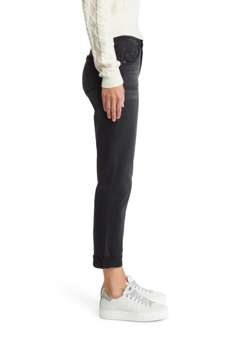 'Ab'Solution Luxe Touch Straight Leg Jeans, Alternate, color, BLACK ARTISANAL