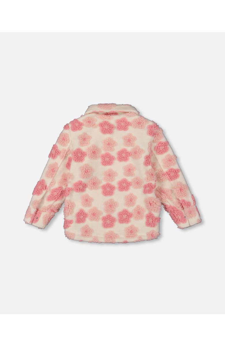 Deux par Deux Overshirt, Alternate, color, Off-White And Pink