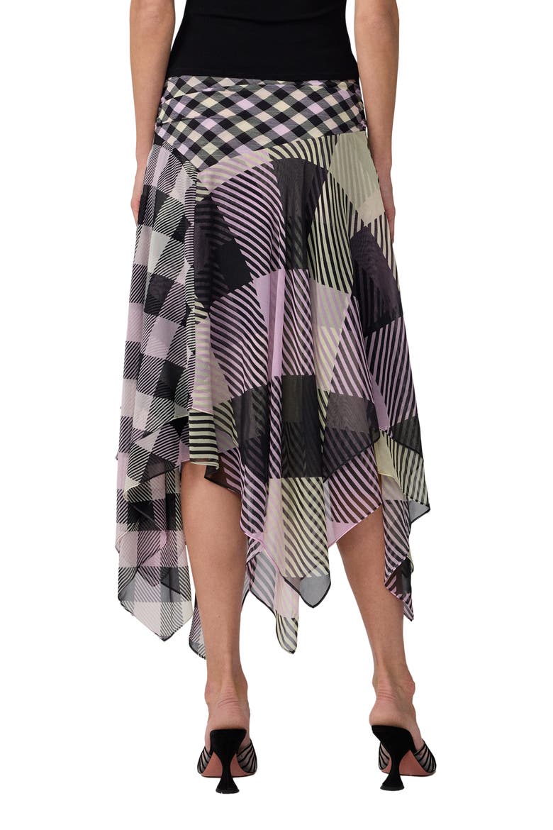 Margot Silk Handkerchief Hem Midi Skirt, Alternate, color, HIGHLAND