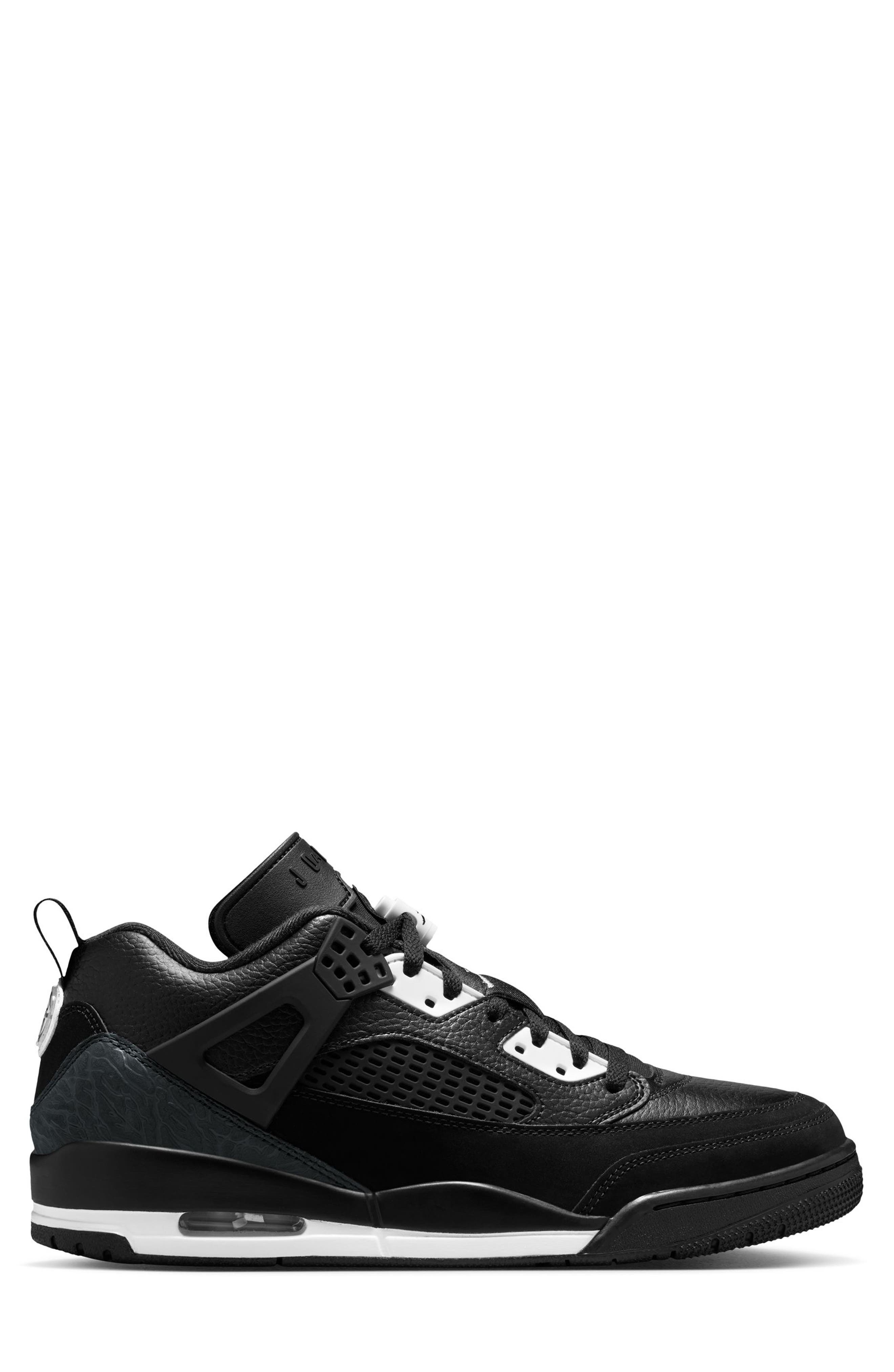 Jordan Spizike Low Sneaker, Alternate, color, Black/White