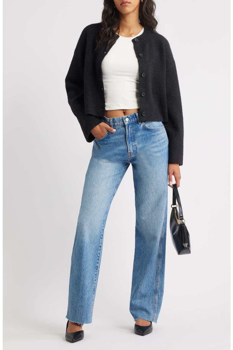 Cozy Cardigan, Alternate, color, BLACK
