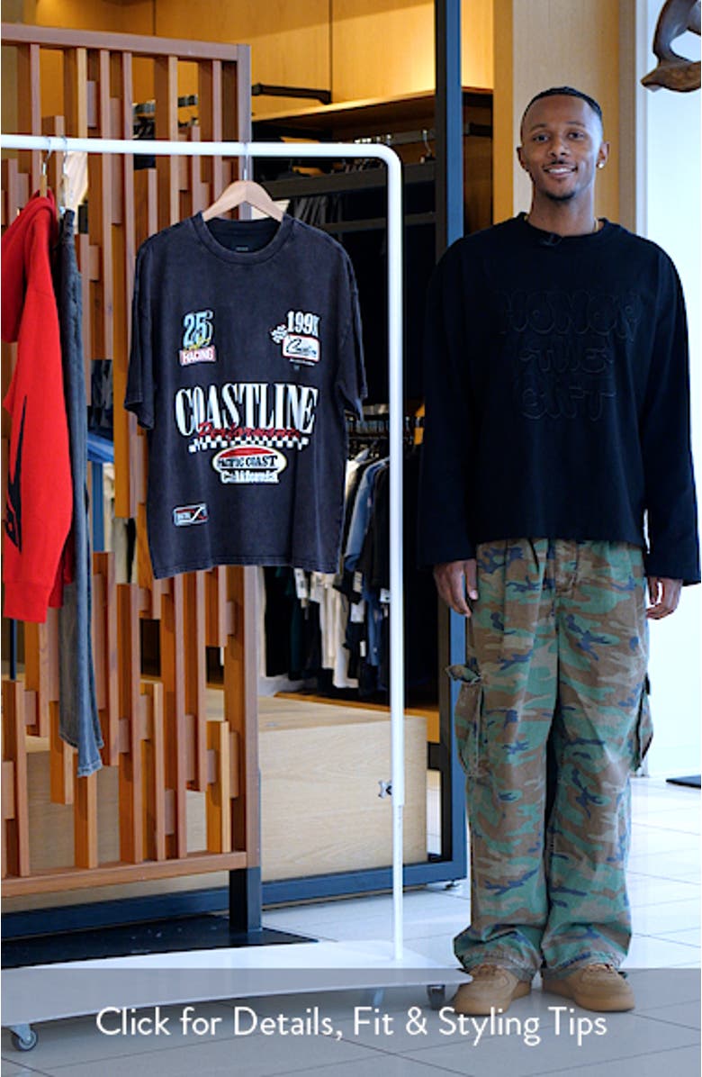 Coastline Cotton Graphic T-Shirt, sales video thumbnail