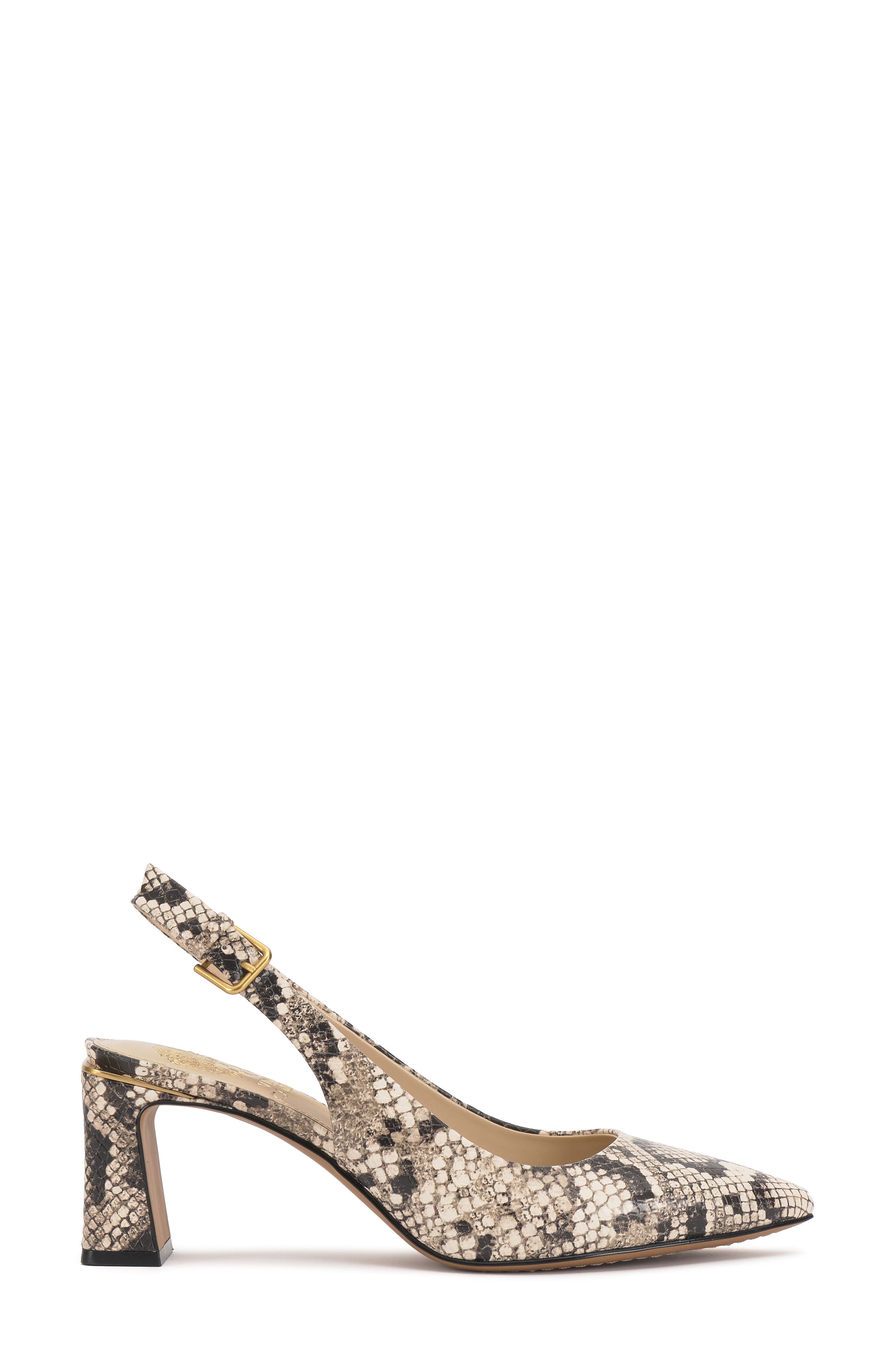 Hamden Pointed Toe Slingback Pump, Alternate, color, BLACK/ CREAM