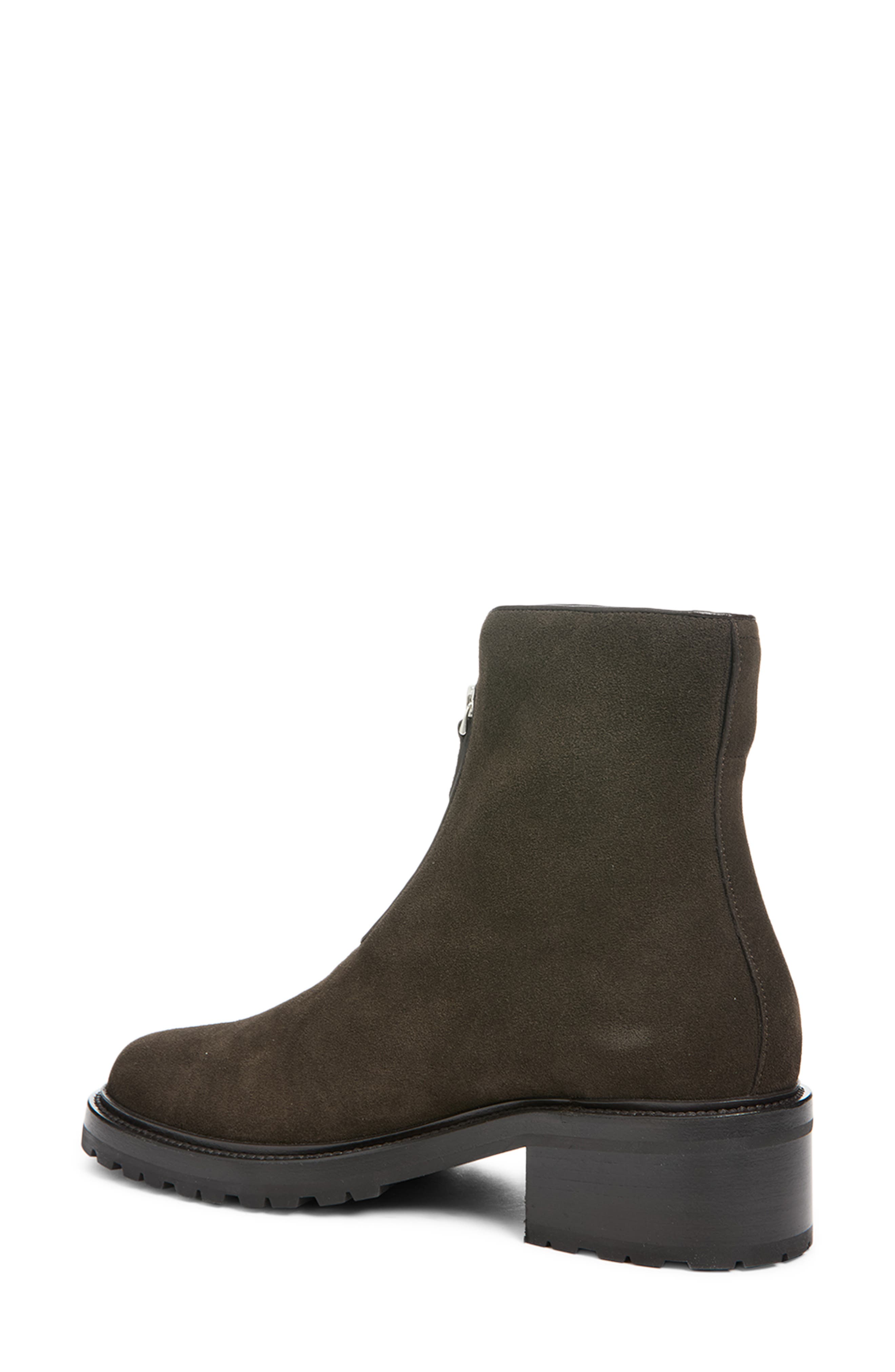 Hike Zip Leather Bootie, Alternate, color, MOKA