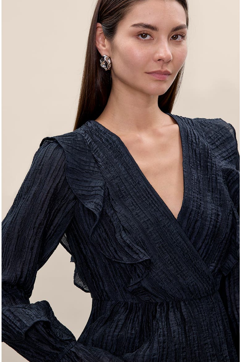 Olivia Ruffle Blouse, Alternate, color, Graphite