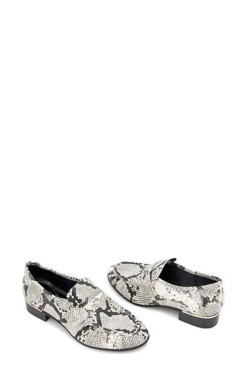 Kenneth Cole Reece Embossed Snake Penny Loafer In Animal Print