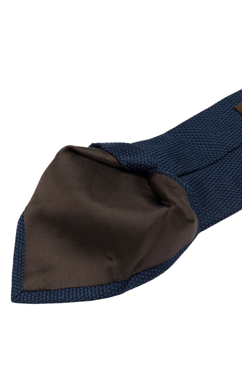 Elizabetta Marino - Silk Grenadine Tie for Men, Alternate, color, Navy Blue