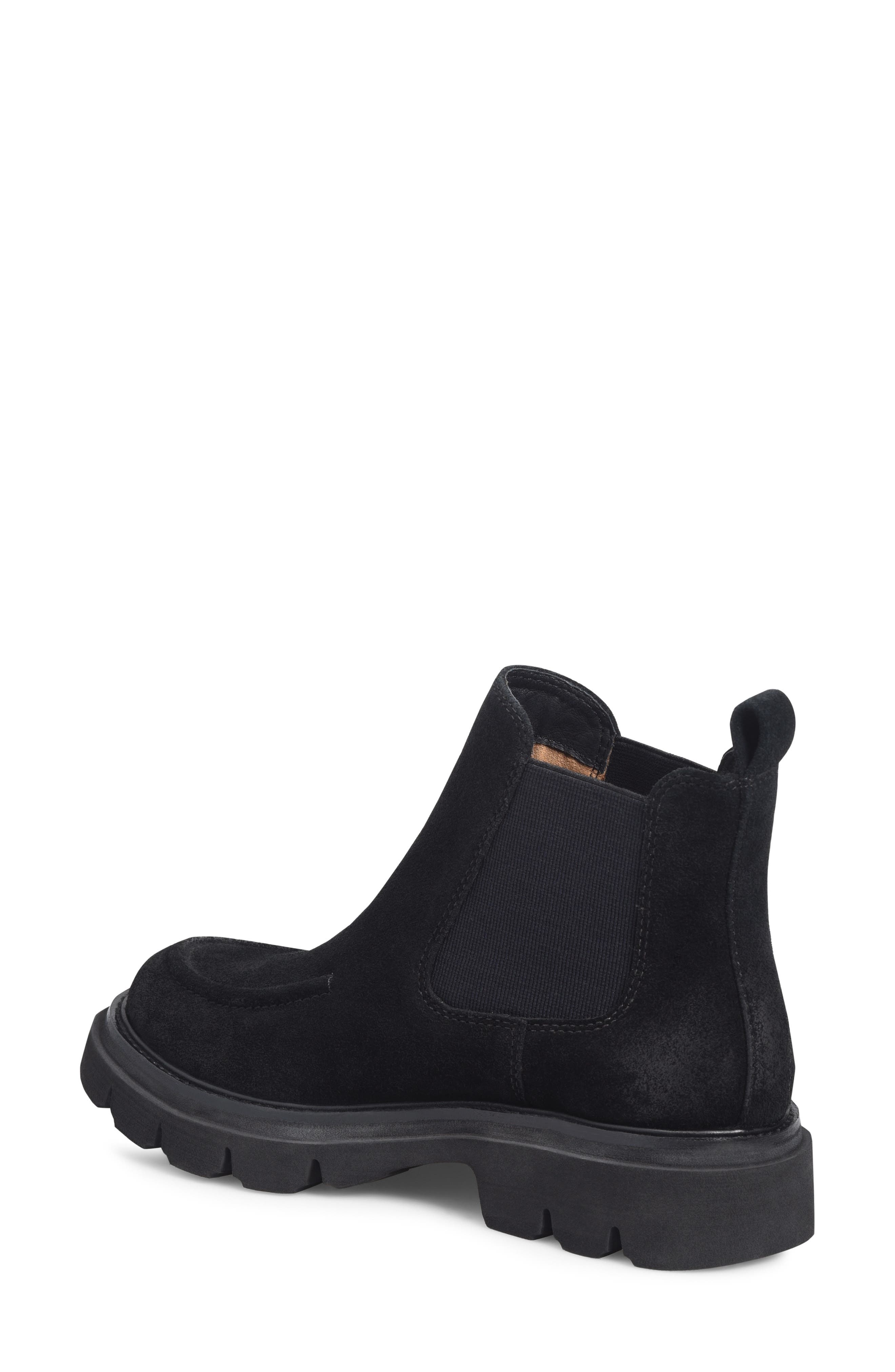 Söfft Samira Platform Chelsea Boot, Alternate, color, Black Suede