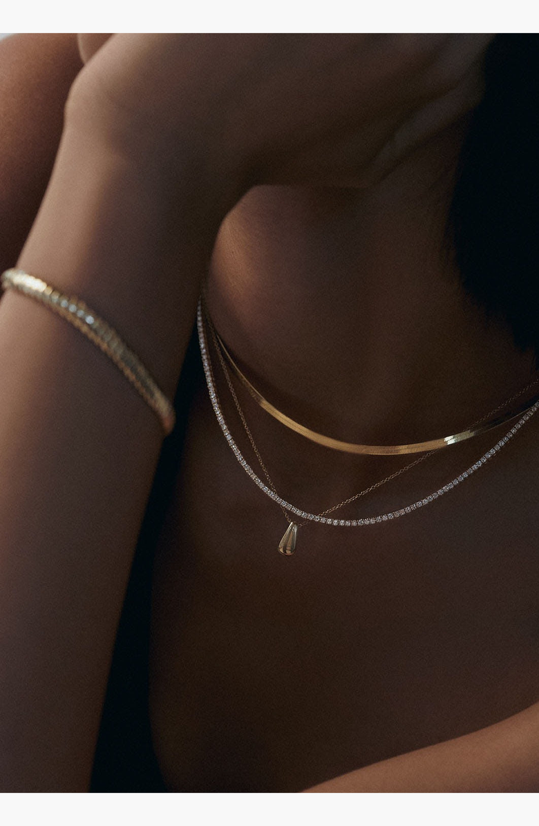 Kinn Carter Herringbone Chain Necklace, Alternate, color, 16-18 Inch