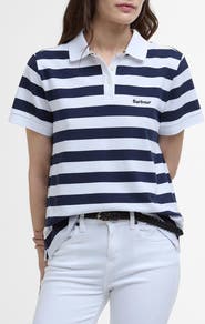 Barbour Ashbourne Stripe Stretch Cotton Polo Shirt