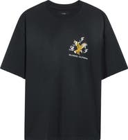 AMIRI Eagle Crystal Embellished Oversize Graphic T-Shirt