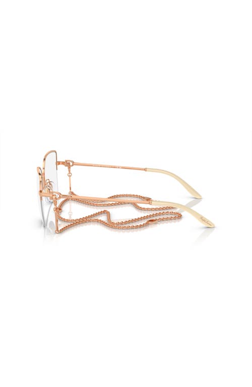 Ralph Lauren 54mm Butterfly Optical Glasses In Gold