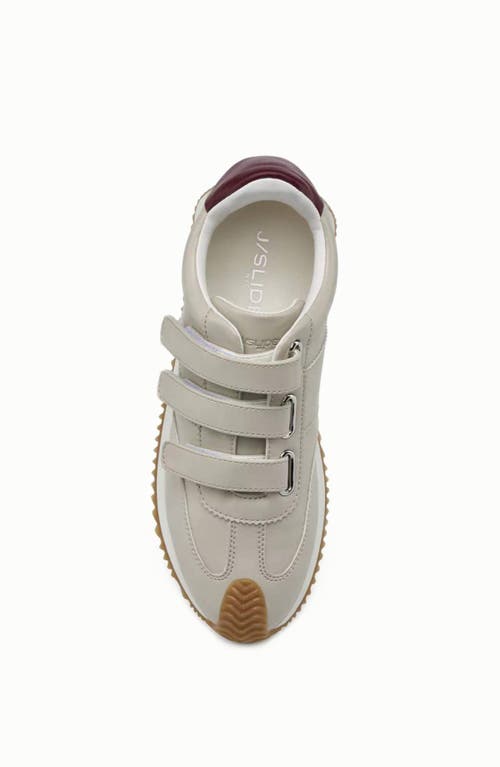 Jslides Footwear Lyla Sneaker In Off White/wine