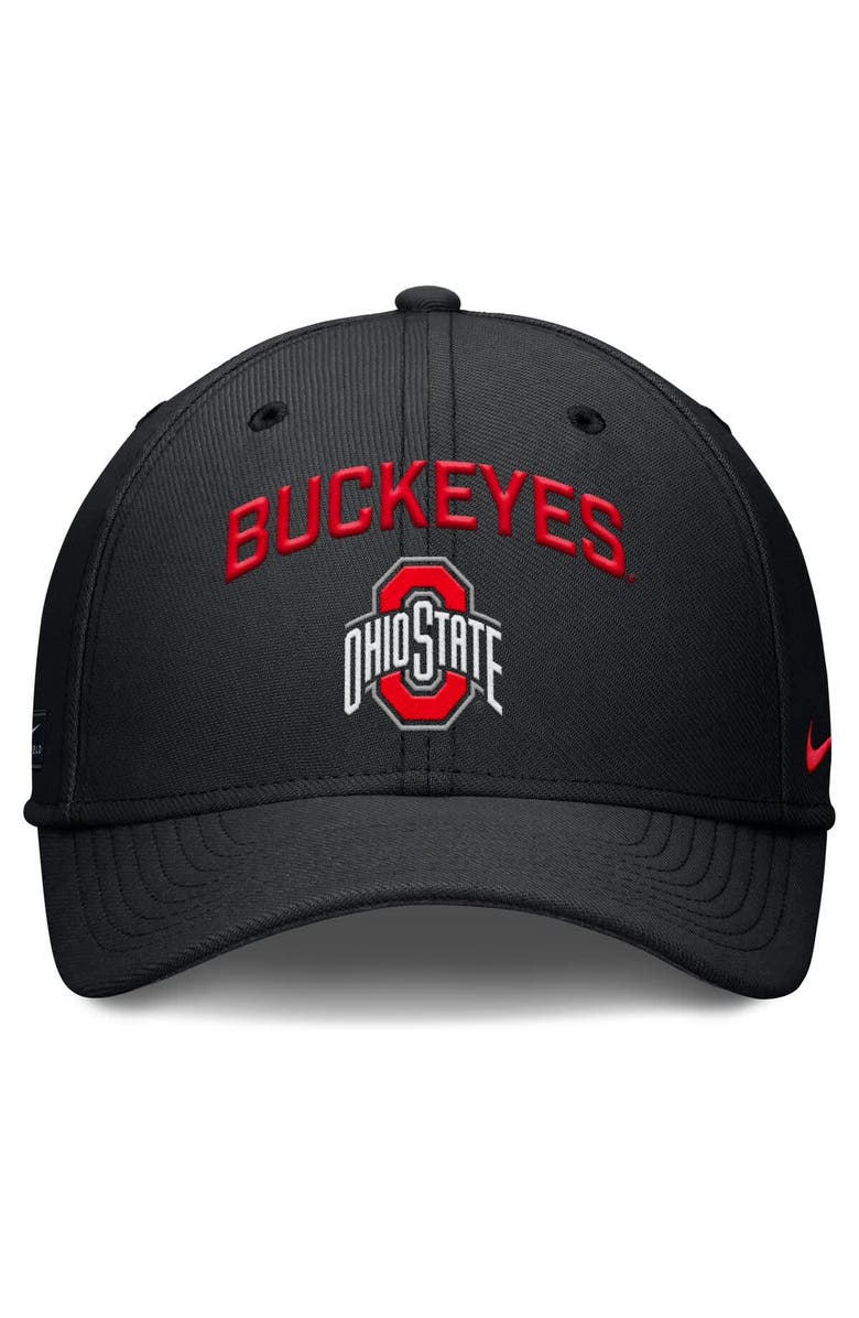 Nike Men's Nike Black Ohio State Buckeyes 2025 On-Field Rise Performance Flex Hat, Alternate, color, 