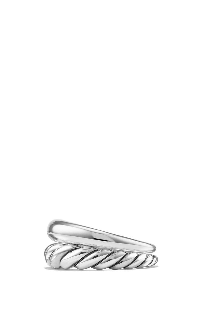 David Yurman Pure Form Sterling Silver Stacking Rings, Alternate, color,