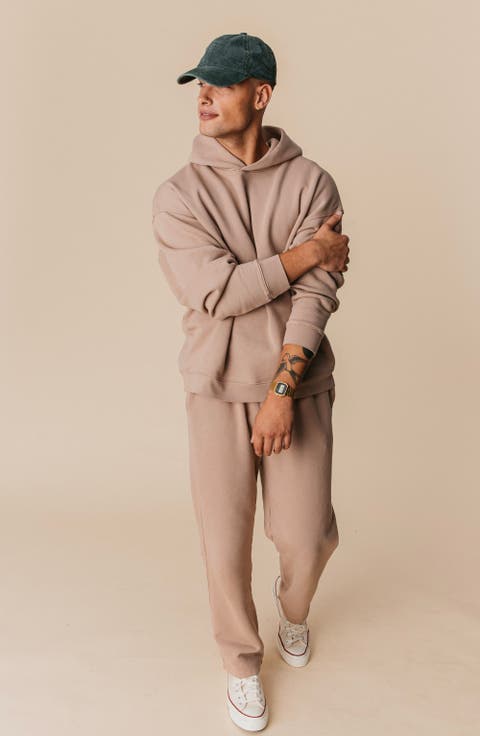 Men's Organic Cotton Teddy Oversized Hoodie