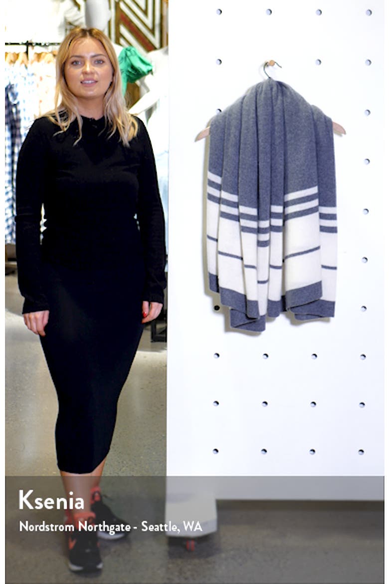 Stripe Cashmere Scarf video