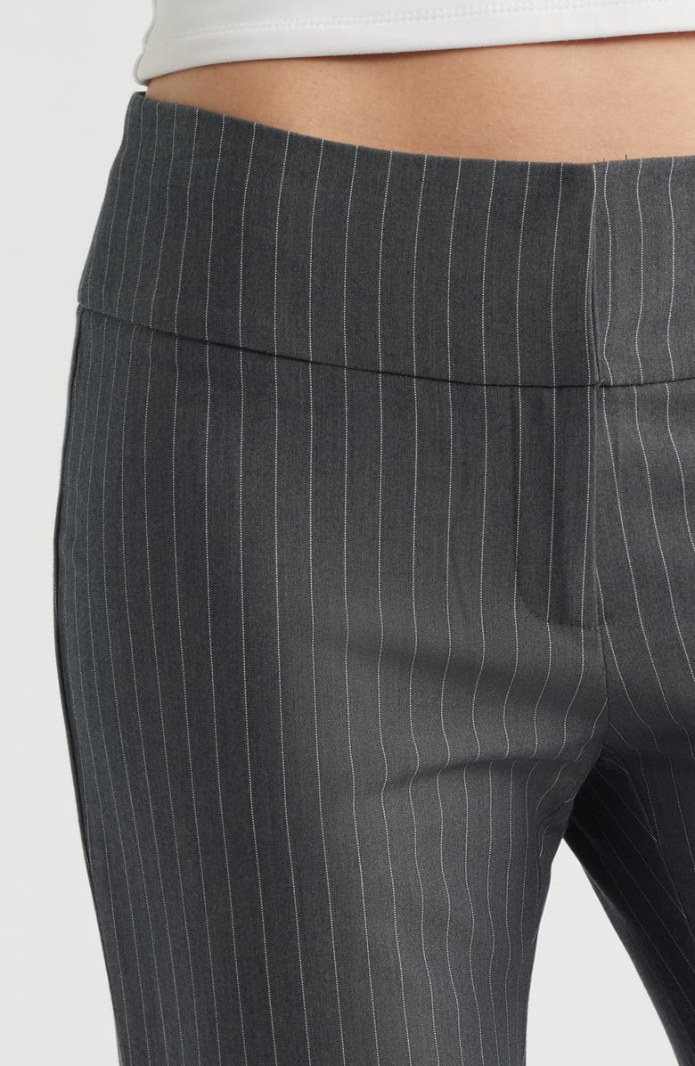 Princess Polly Isabeau Pinstripe Pants, Alternate, color, Grey