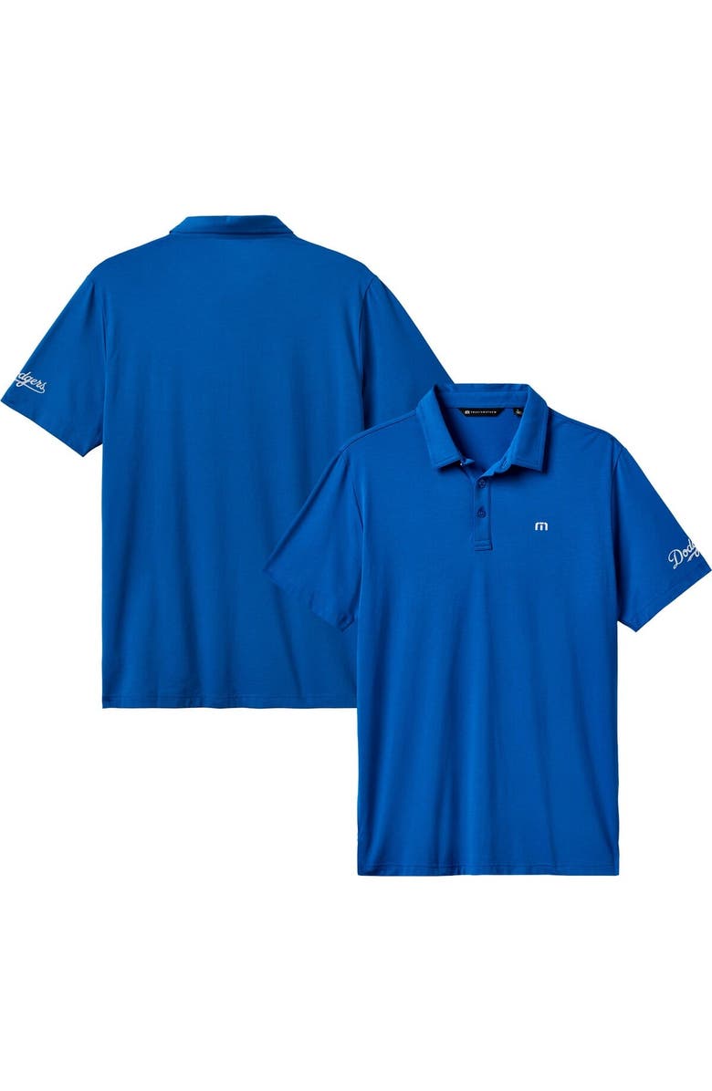 TravisMathew Men's TravisMathew Royal Los Angeles Dodgers The Heater Polo, Main, color, 