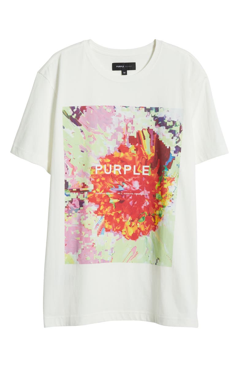 PURPLE BRAND Oversize Graphic T-Shirt, Alternate, color, White