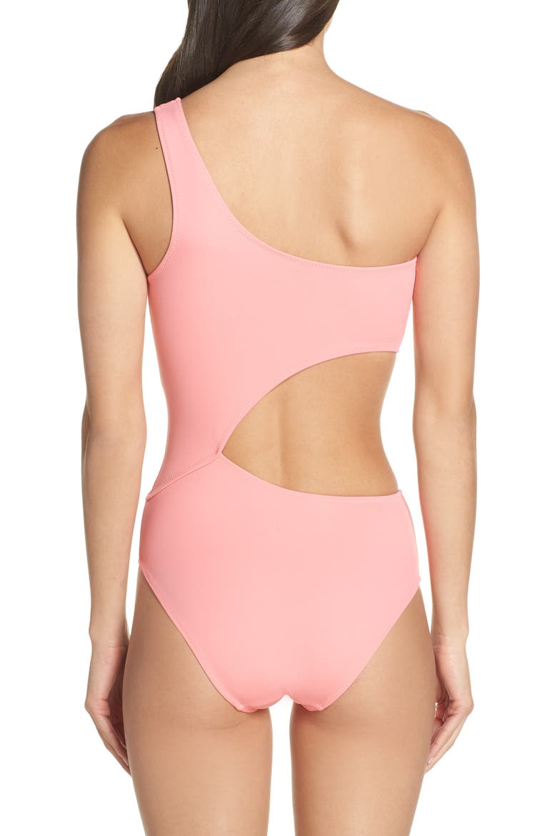 Claudia One-Piece Swimsuit, Alternate, color, FLAMINGO