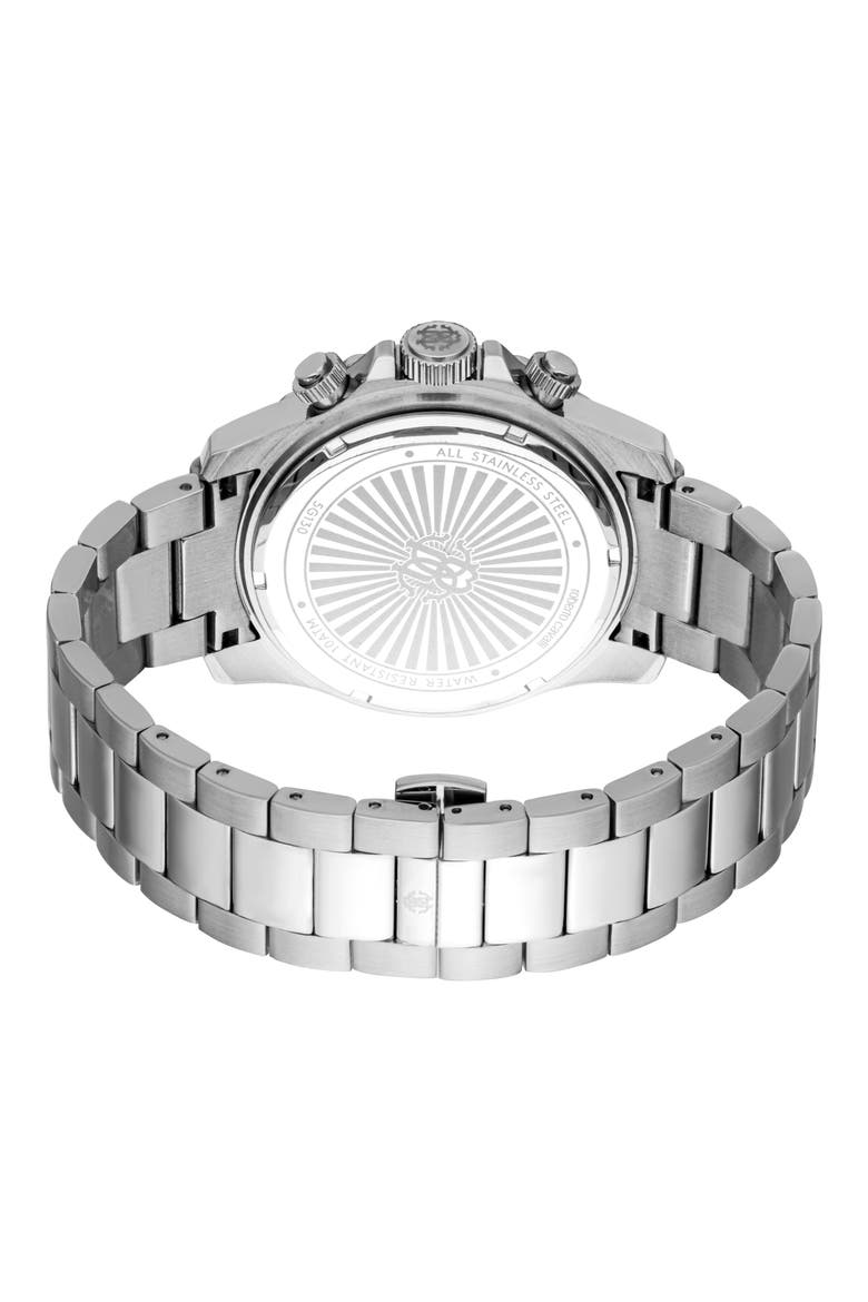 Potenza Chronograph Bracelet Watch, 44mm, Alternate, color, SILVER/ NAVY