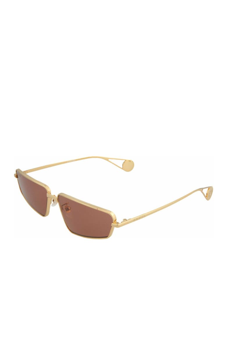 Gucci 63mm Novelty Rectangle Sunglasses, Alternate, color,