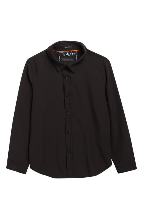 Kids' Long Sleeve Button-Up Shirt (Big Kid)