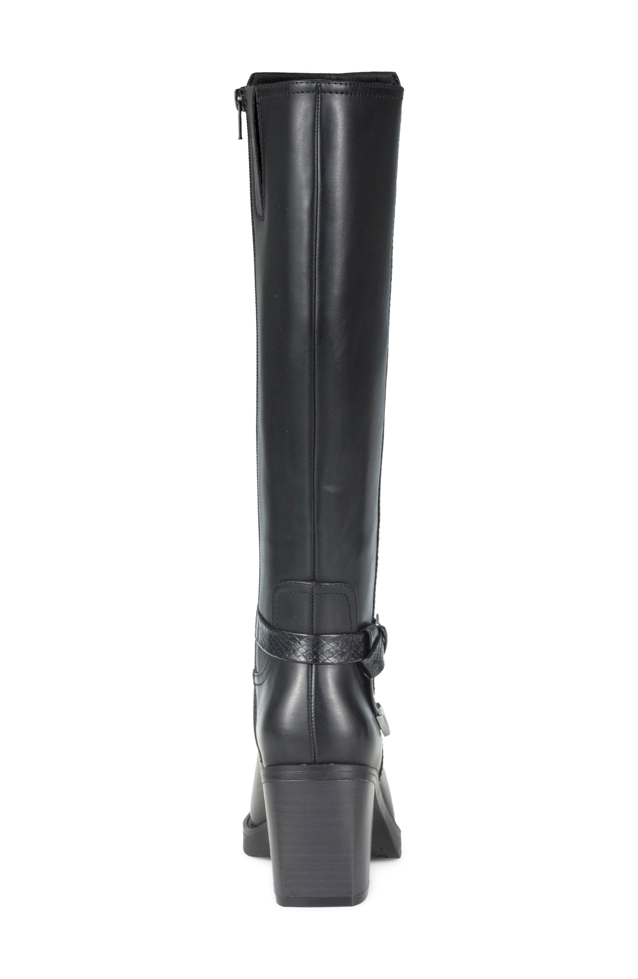 Glenette Tall Boot, Alternate, color, BLACK