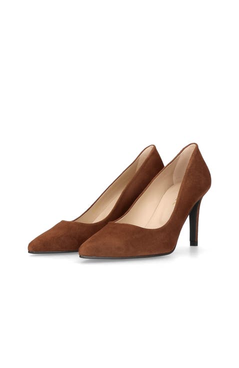 Suede Pointed Toe Pump