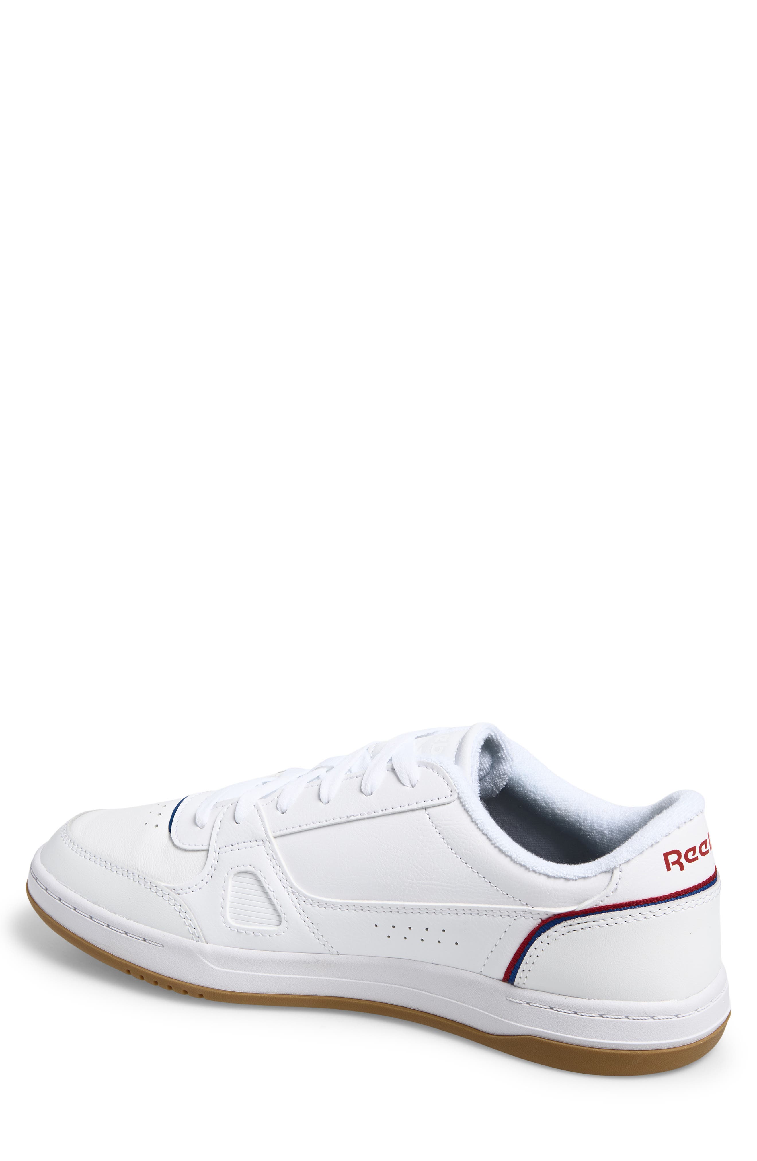 Court LXS Leather Sneaker, Alternate, color, WHITE