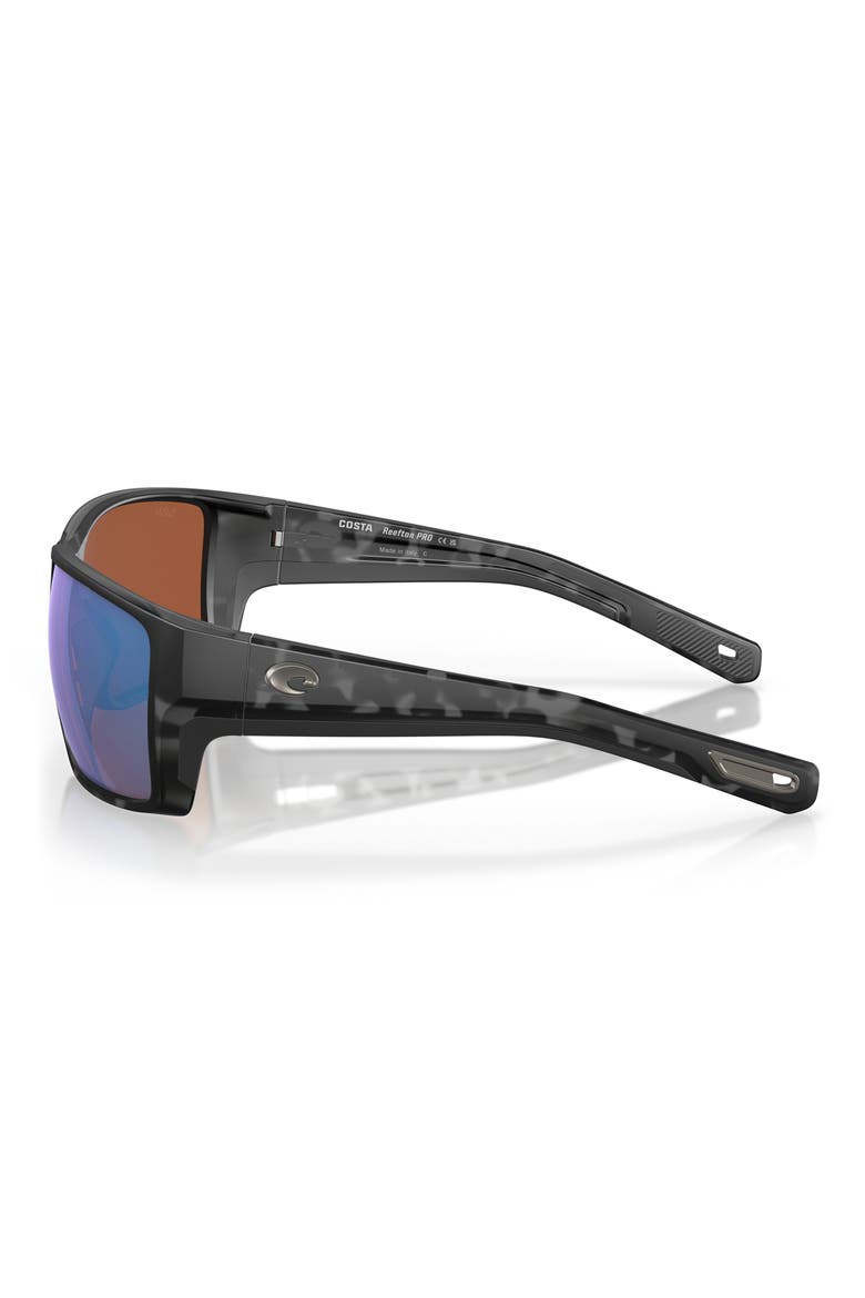 Reefton Pro 65mm Polarized Rectangular Sunglasses, Alternate, color, TIGER SHARK / GREEN 580G