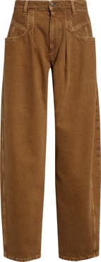 Isabel Marant Lisha Pleated Barrel Leg Jeans