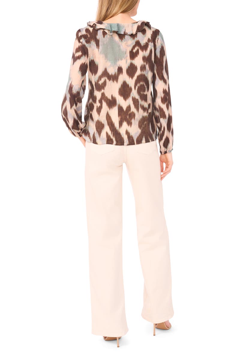 Ruffle Top, Alternate, color, MOCHA BROWN