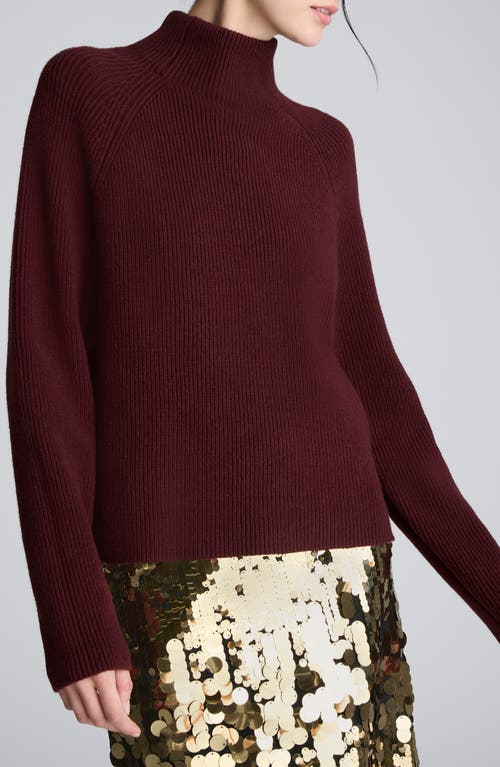 Kenneth Cole Raglan Sleeve Funnel Neck Sweater
