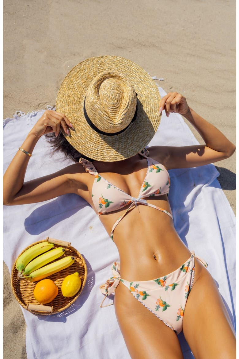 Orange Creamsicle Bikini Bottom, Alternate, color, Orange