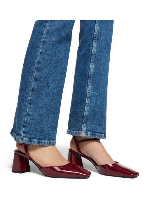 Aldo Gennifer Ankle Strap Pump In Burgundy