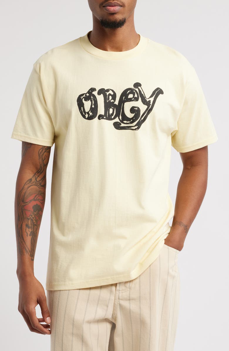 Obey Marker Graphic T-Shirt, Main, color,